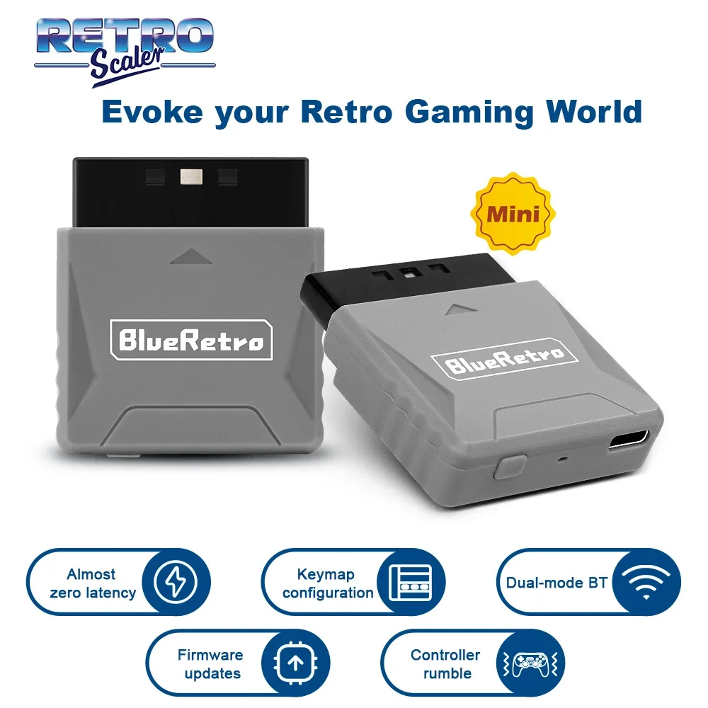 Retro Gaming Usb Stick - RetroScaler Mini Blueretro Receiver Adapter für