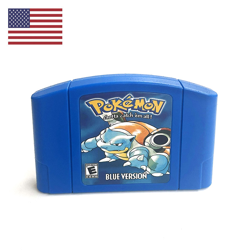 Retro Gaming Handhelds - USA NTSC-Version Englische Pokemon Blue N64