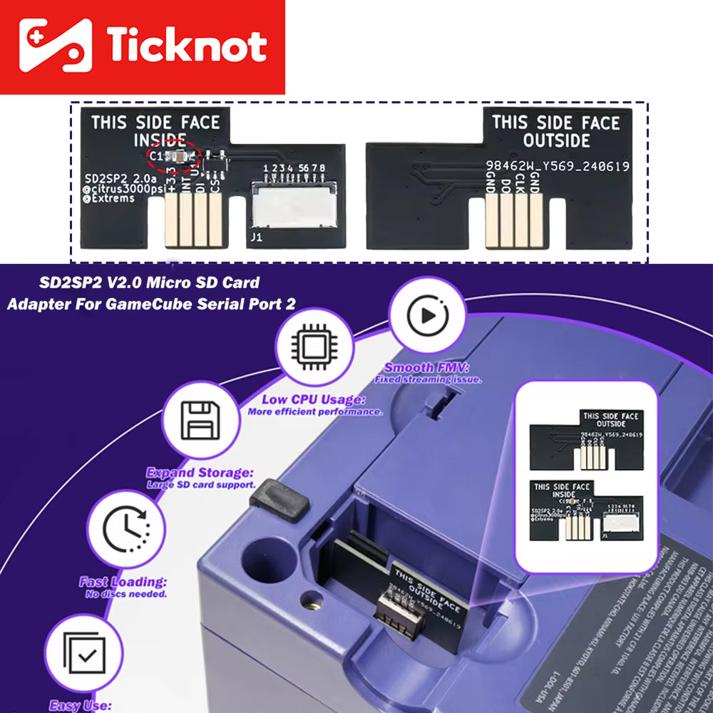 Retro Gaming Usb Stick - Der neueste SD2SP2 V2.0 TF-Karten-SD-Kartenadapter für