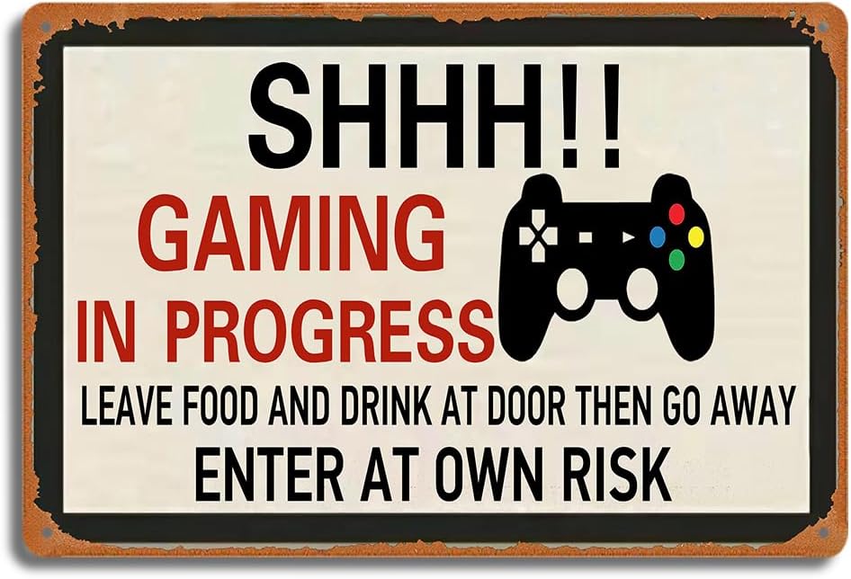 Retro Gaming Metallblechschild – Game Retro Gaming Bewertung und Preis