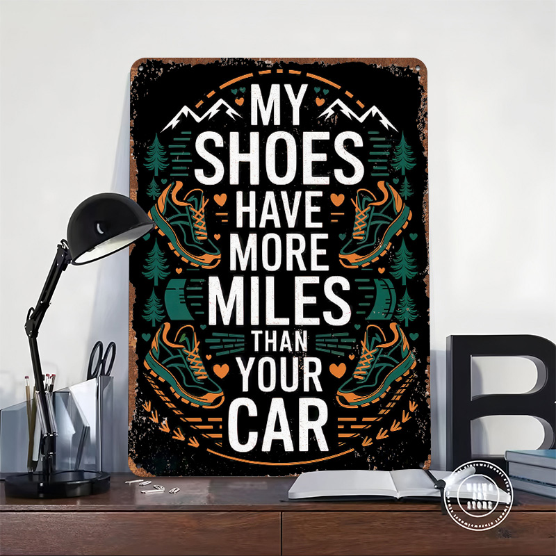 Wanderschuhe Zitat Blechposter – Retro Gaming Quotes Bewertung und Preis